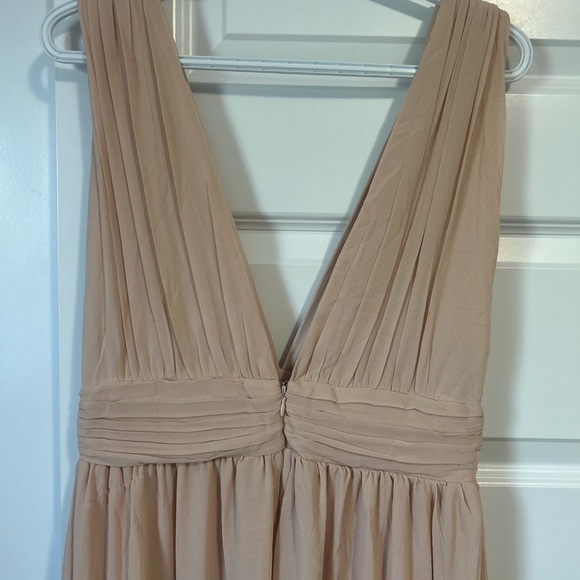 NWT Lulu's Heavenly Blush Maxi Dress Gown - Picture 4 of 11